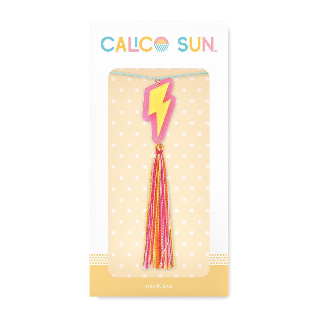 Calico Alexa Necklace - Lightning Bolt