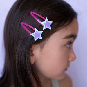 Calico Alexa Hair Clips - Star