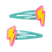 Load image into Gallery viewer, Calico Alexa Hair Clips - Lightning Bolt
