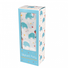 Load image into Gallery viewer, Rex London Elephant Party Swaddling Blanket