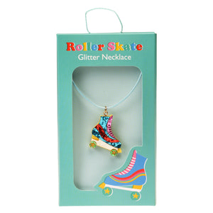 Rex London Roller Skate Glitter Necklace