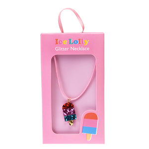 Rex London Ice Lolly Glitter Necklace