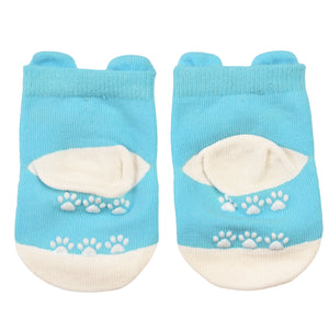 Rex London Blue Bear Baby Socks (one Pair)