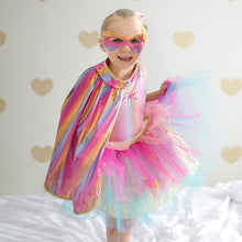 Load image into Gallery viewer, Great Pretenders Super-duper Tutu/Cape/Mask, Pink&amp;Gold