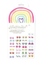 Load image into Gallery viewer, Great Pretenders Rainbow Love Sticker Earrings