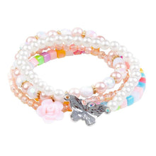 Load image into Gallery viewer, Great Pretenders Pearly Butterfly Bracelet Set