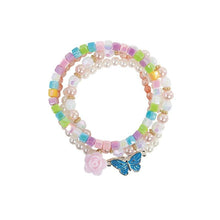Load image into Gallery viewer, Great Pretenders Pearly Butterfly Bracelet Set