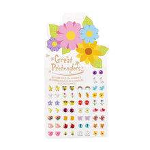 Load image into Gallery viewer, Great Pretenders Spring Flowers Stick On Earrings (30  pairs)