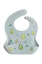 Load image into Gallery viewer, Loulou Lollipop Silicone Bib Printed - Avocado