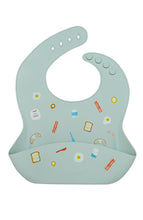 Load image into Gallery viewer, Loulou Lollipop Silicone Bib Printed - Breakfast