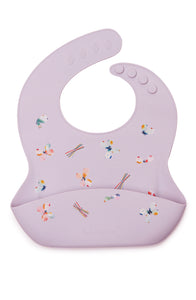 Loulou Lollipop Silicone Bib Printed - Butterfly