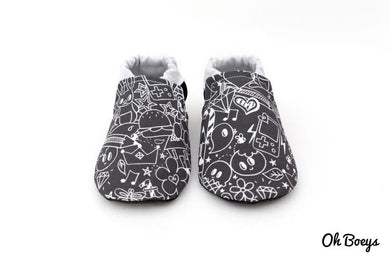 Oh Boeys Mono Doodle Shoes