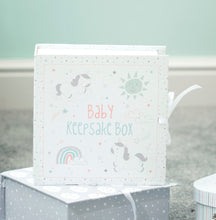 Load image into Gallery viewer, Sass and Belle Baby Unicorn Keepsake Box with Drawers