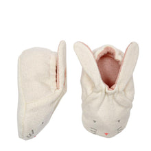 Load image into Gallery viewer, Meri Meri Peach Bunny Baby Booties