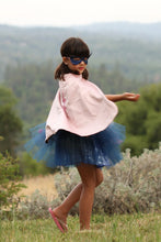 Load image into Gallery viewer, Great Pretenders Super Duper Tutu/Cape/Mask Pink/Navy Size