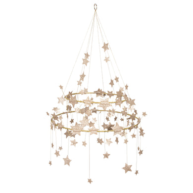 Meri Meri Gold Sparkle Star Chandelier