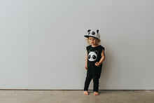 Load image into Gallery viewer, Whistle &amp; Flute Kawaii Panda Flat Brim Cap With Ears