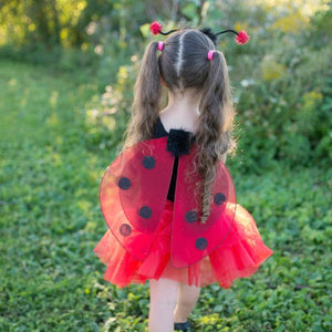 Great Pretenders Glitter Ladybug Fairy Set - Wings, Skirt &