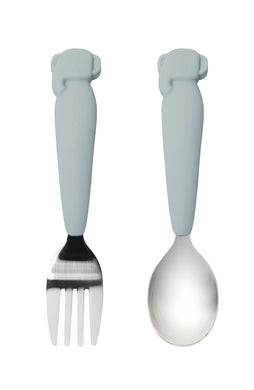 Loulou Lollipop Kid's spoon/fork set - Elephant
