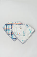 Load image into Gallery viewer, Loulou Lollipop Bandana Bib Set - Born To Fly