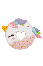 Load image into Gallery viewer, Loulou Lollipop - Silicone Teether Single - Pink Unicorn Donut -