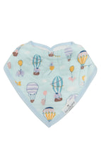 Load image into Gallery viewer, Loulou Lollipop Bandana Bib Set - Up Up and Away
