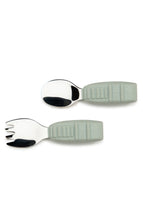 Load image into Gallery viewer, (SALE) Loulou Lollipop Born to be Wild Learning spoon/fork set - Rhino