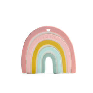Loulou Lollipop - Silicone Teether Single - Pastel Rainbow Silicone Teether