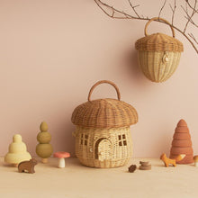 Load image into Gallery viewer, Olli Ella - Rattan Mushroom Basket