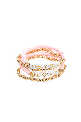 Great Pretenders Pink Love Bracelet