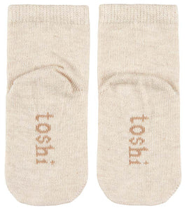 Toshi Organic Baby Socks Dreamtime Oatmeal