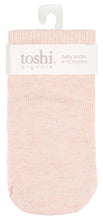 Load image into Gallery viewer, Toshi Organic Baby Socks Dreamtime Peony