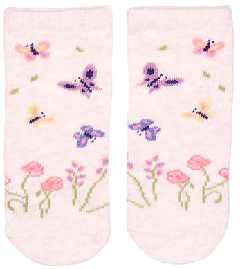 Toshi Organic Baby Socks Jacquard Butterfly