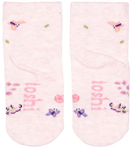 Toshi Organic Baby Socks Jacquard Butterfly