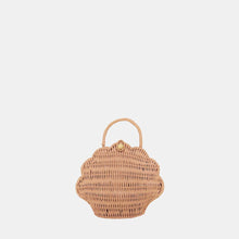 Load image into Gallery viewer, Olli Ella Rattan Shell Bag Rose
