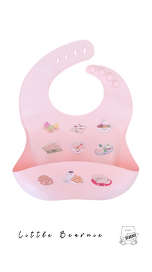 Little Bearnie Silicone Bib Silicone Local Foodies (Pink)
