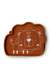 Loulou Lollipop Born to be Wild Silicone Snack Plate - Lion