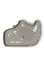 Load image into Gallery viewer, Loulou Lollipop Born to be Wild Silicone Snack Plate - Rhino