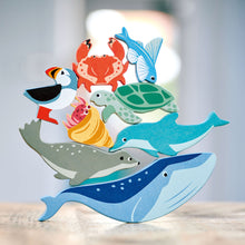 Load image into Gallery viewer, Tender Leaf Toys 10 Sea Creature Animals &amp; Shelf