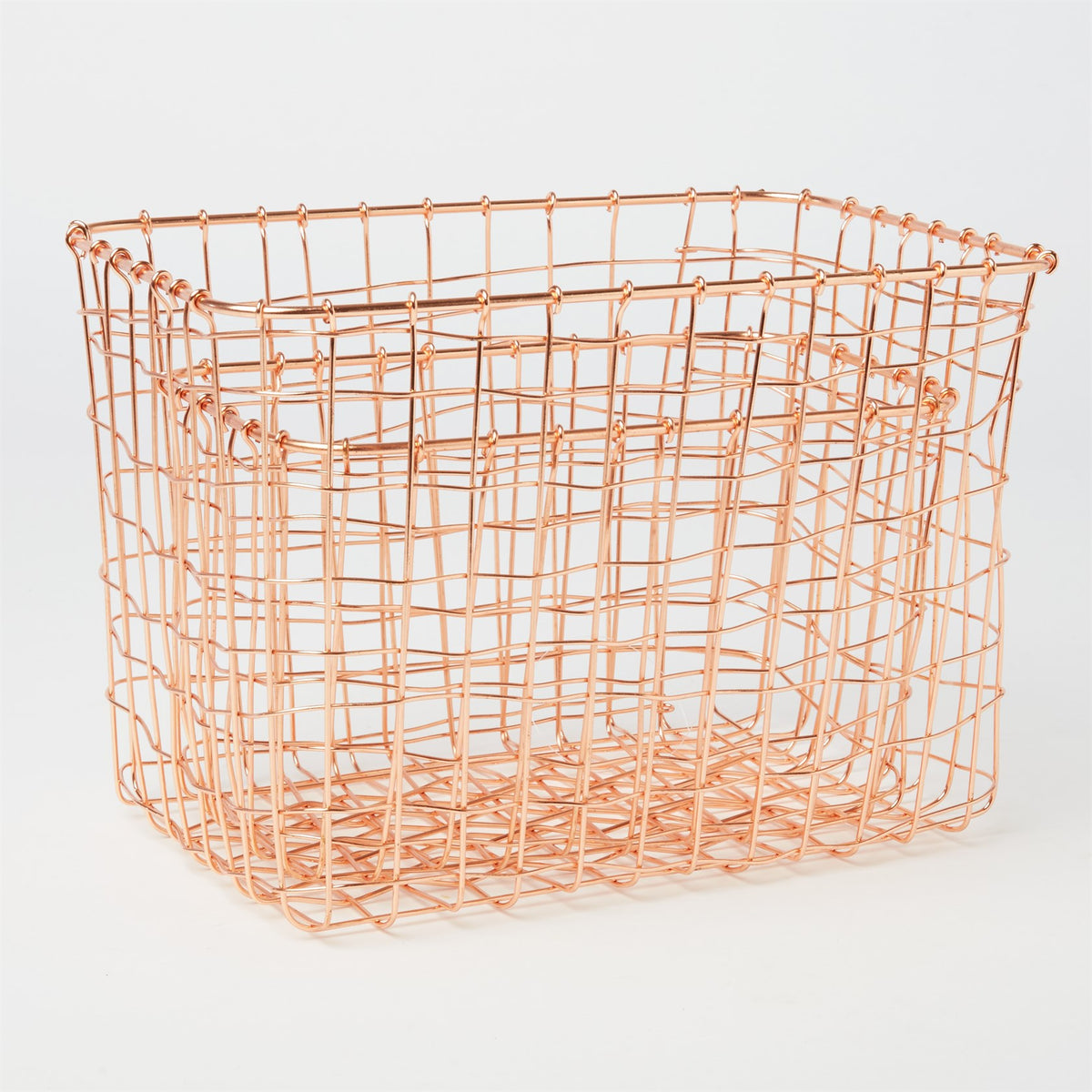 Sass and Belle Copper Wire Mesh Rectangular Baskets - Set of 2 – Sophea ...
