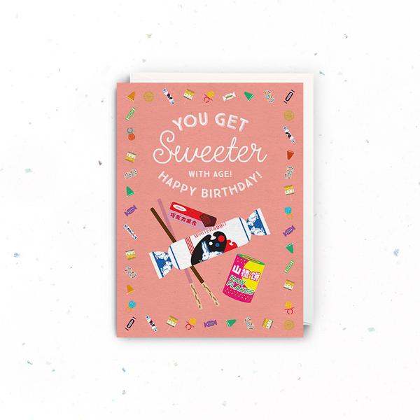The Little Drom Store Drom Card - Sweeter Happy Birthday!