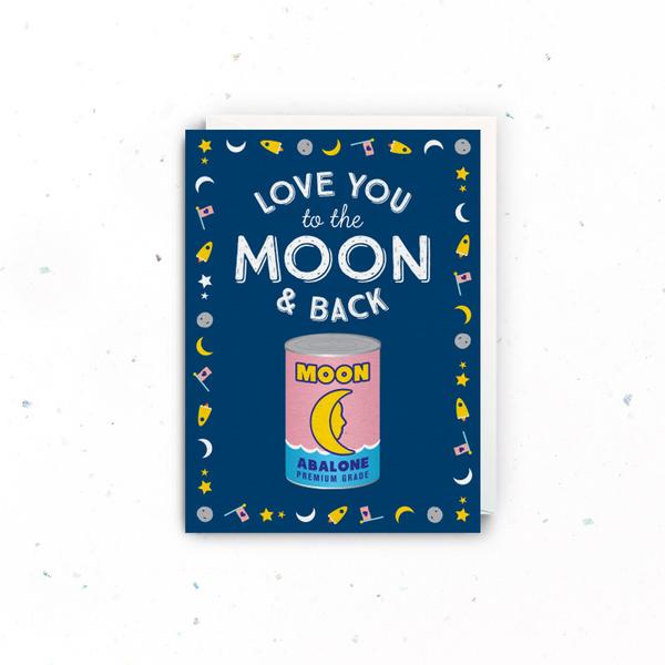 The Little Drom Store Drom Card - Moon & Back