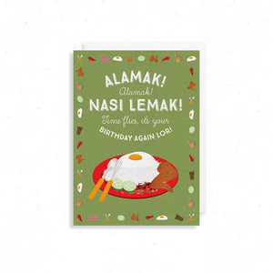 The Little Drom Store Drom Card - Alamak Nasi Lemak