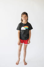 Load image into Gallery viewer, Whistle &amp; Flute Kawaii Rainbow T-Shirt (Dark)
