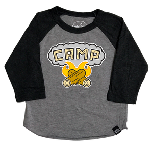 Whistle & Flute Camp Fire Baseball T-Shirt