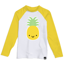 Load image into Gallery viewer, Whistle &amp; Flute Kawaii Pineapple Rash Guards
