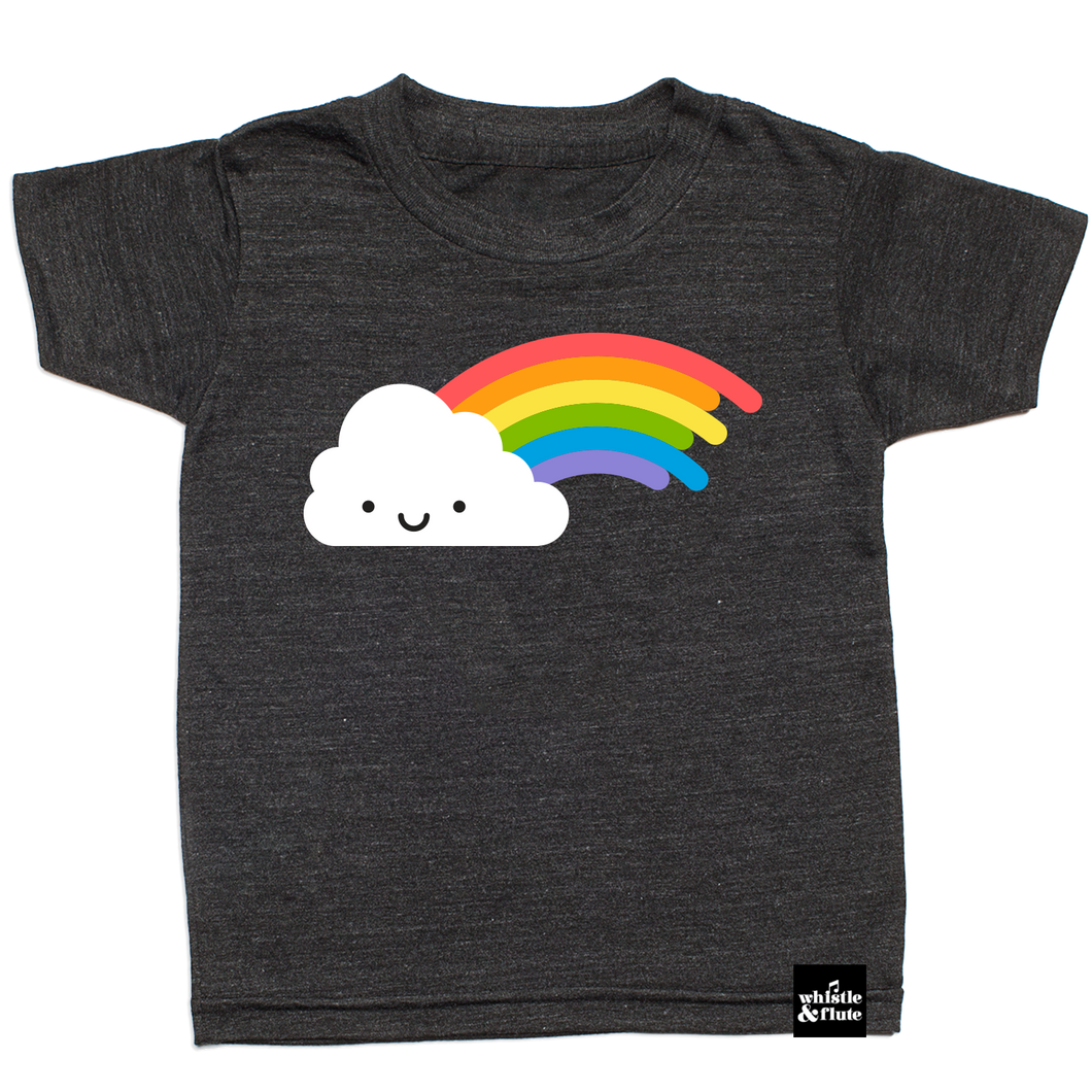 Whistle & Flute Kawaii Rainbow T-Shirt (Dark)
