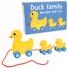 Load image into Gallery viewer, Rex London Duck Family Wooden Pull Toy