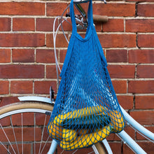 Load image into Gallery viewer, Rex London Greek Blue Organic Cotton Net Bag