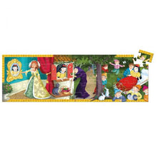 Load image into Gallery viewer, Djeco FAIRY TALE SILHOUETTE JIGSAW PUZZLE: SNOW WHITE (50PC)